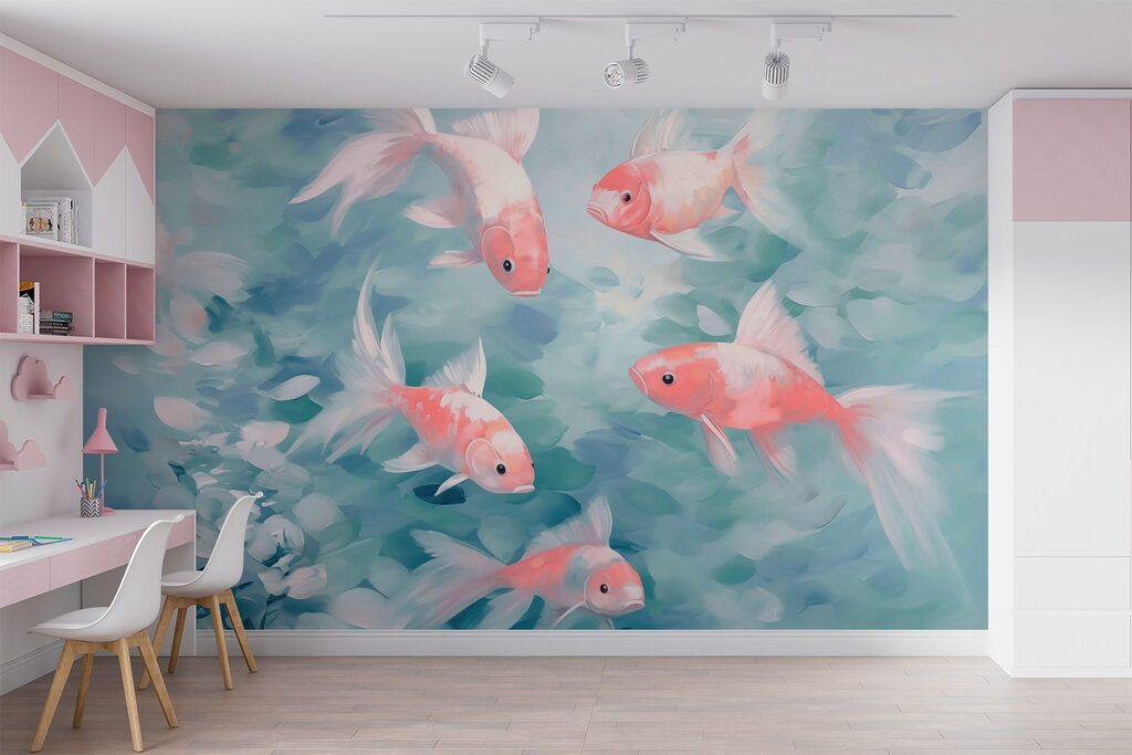 Swimming in tranquil waters together Swimming in tranquil waters together