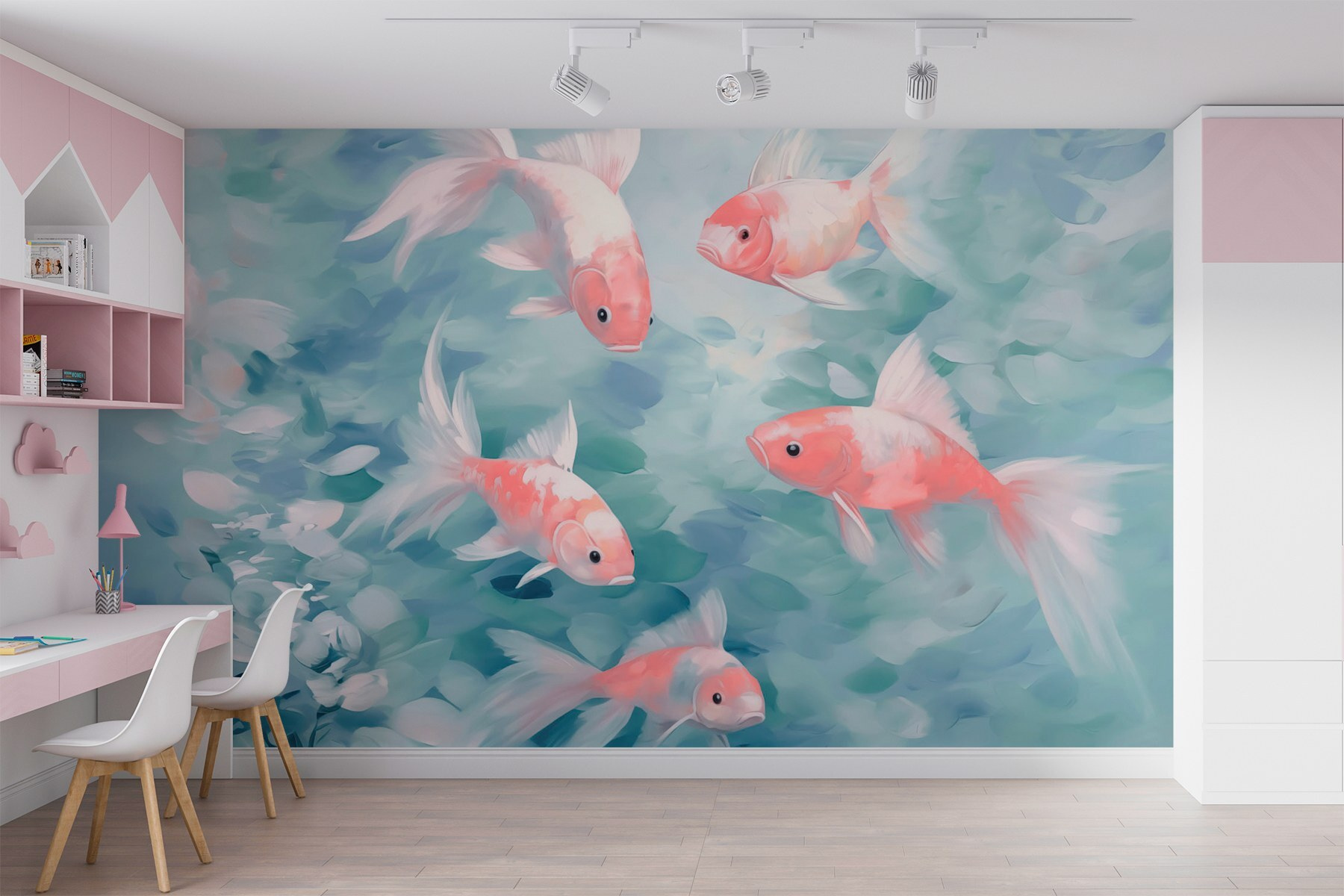 Swimming in tranquil waters together Swimming in tranquil waters together