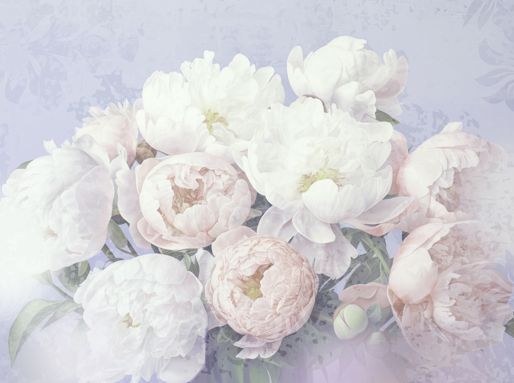 Bouquet of white and pink flowers Bouquet of white and pink flowers