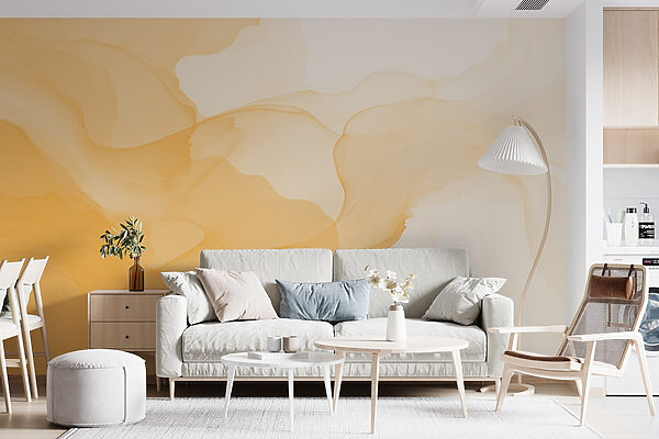 Soft waves of warm hues blending Soft waves of warm hues blending
