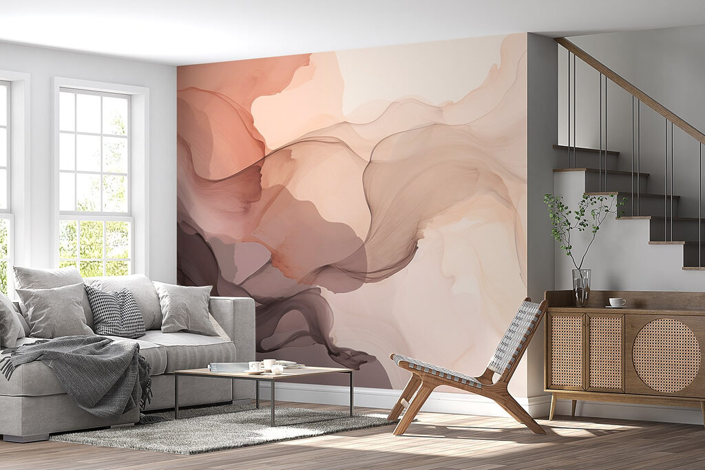 Soft, flowing abstract colors blend beautifully Soft, flowing abstract colors blend beautifully
