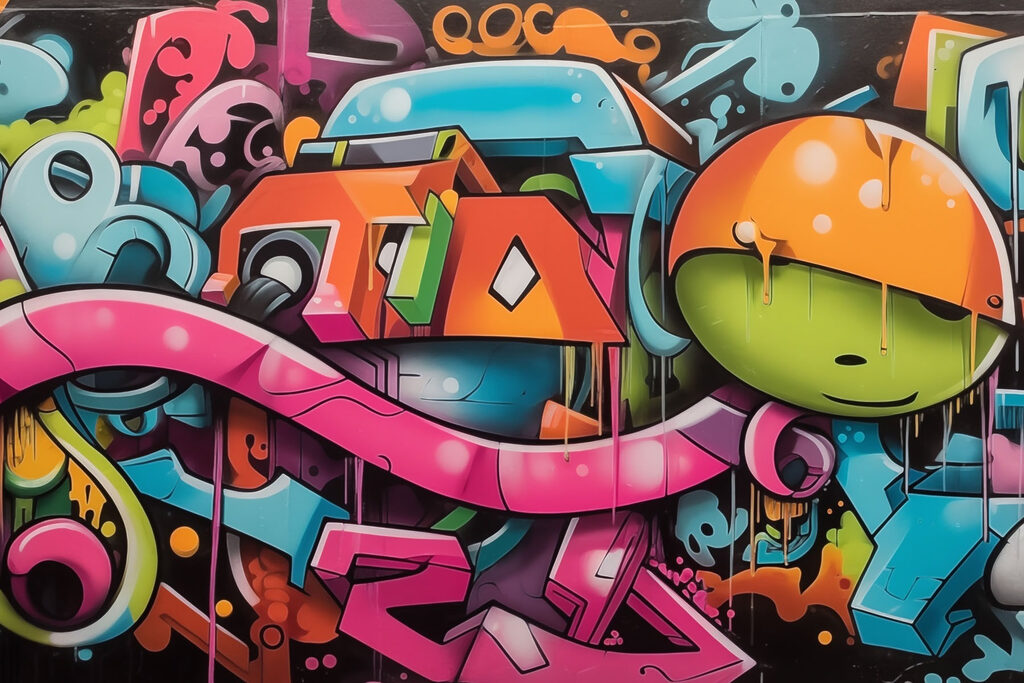 Graffiti na zdi Graffiti na zdi