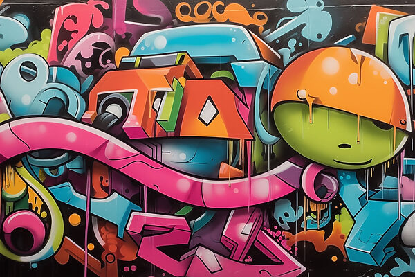 Graffiti na zdi Graffiti na zdi