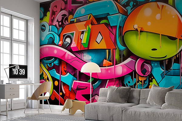 Graffiti na zdi Graffiti na zdi