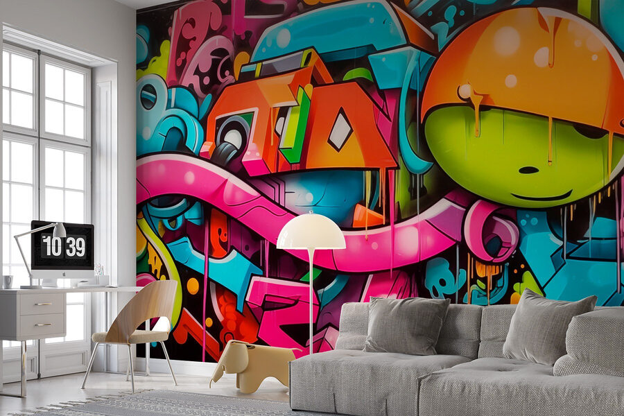 Graffiti na zdi Graffiti na zdi