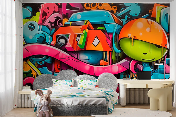 Graffiti na zdi Graffiti na zdi