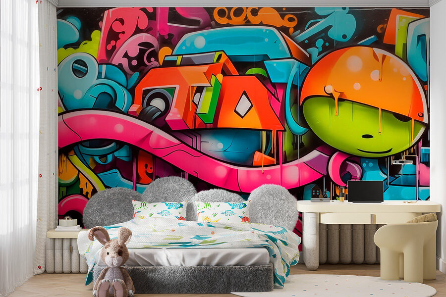 Graffiti na zdi Graffiti na zdi