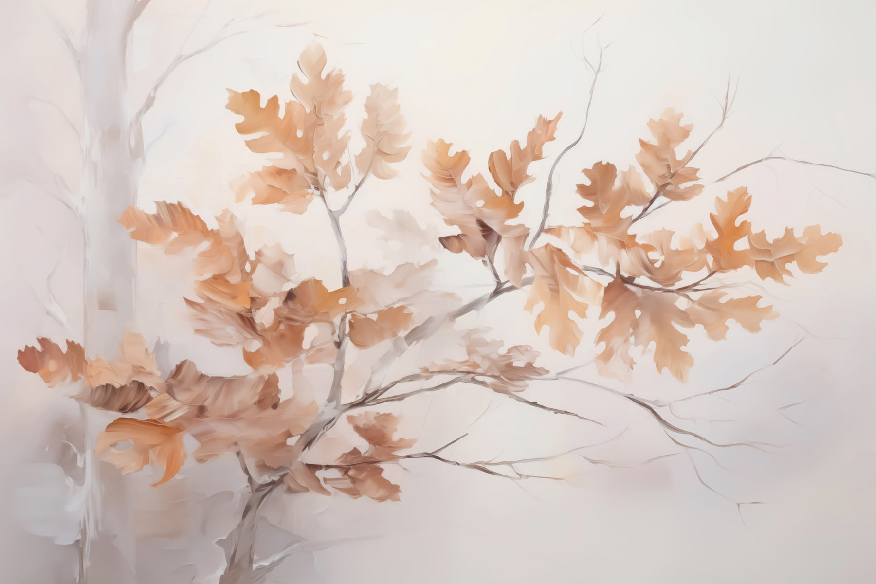 Tree with brown leaves