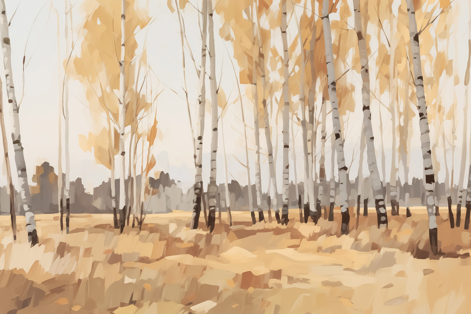 Group of trees in a field