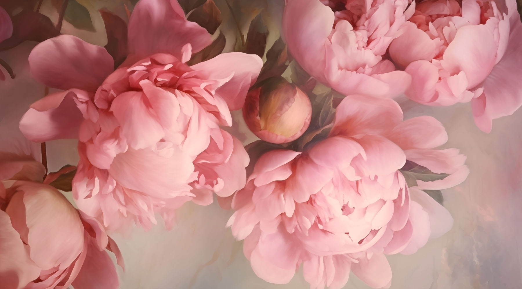 Group of pink flowers Group of pink flowers