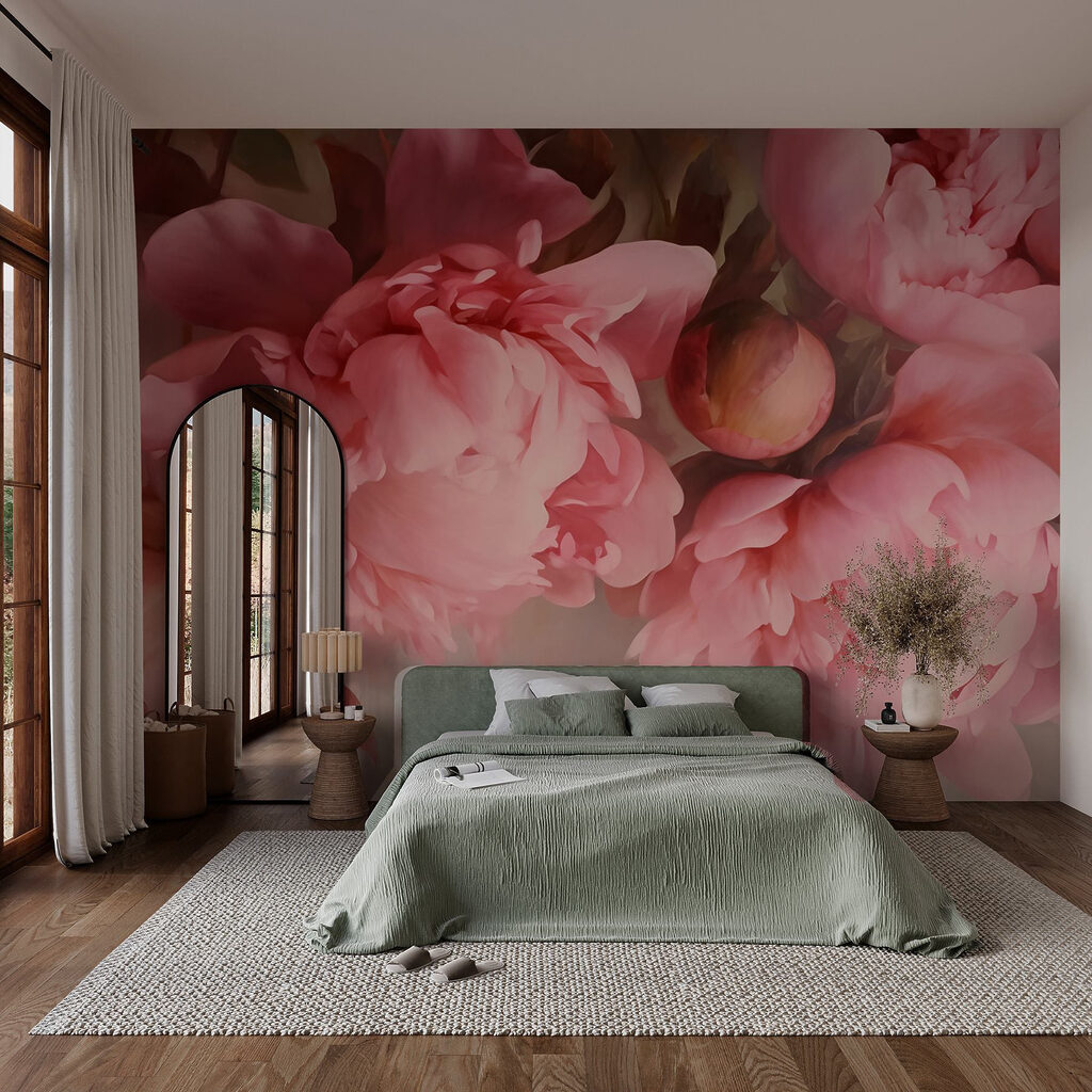 Group of pink flowers Group of pink flowers