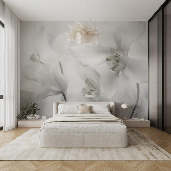 Jemné bílé orchideje v měkkém světle Jemné bílé orchideje v měkkém světle