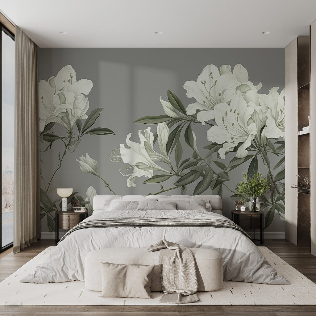 Delicate blooms against soft backdrop