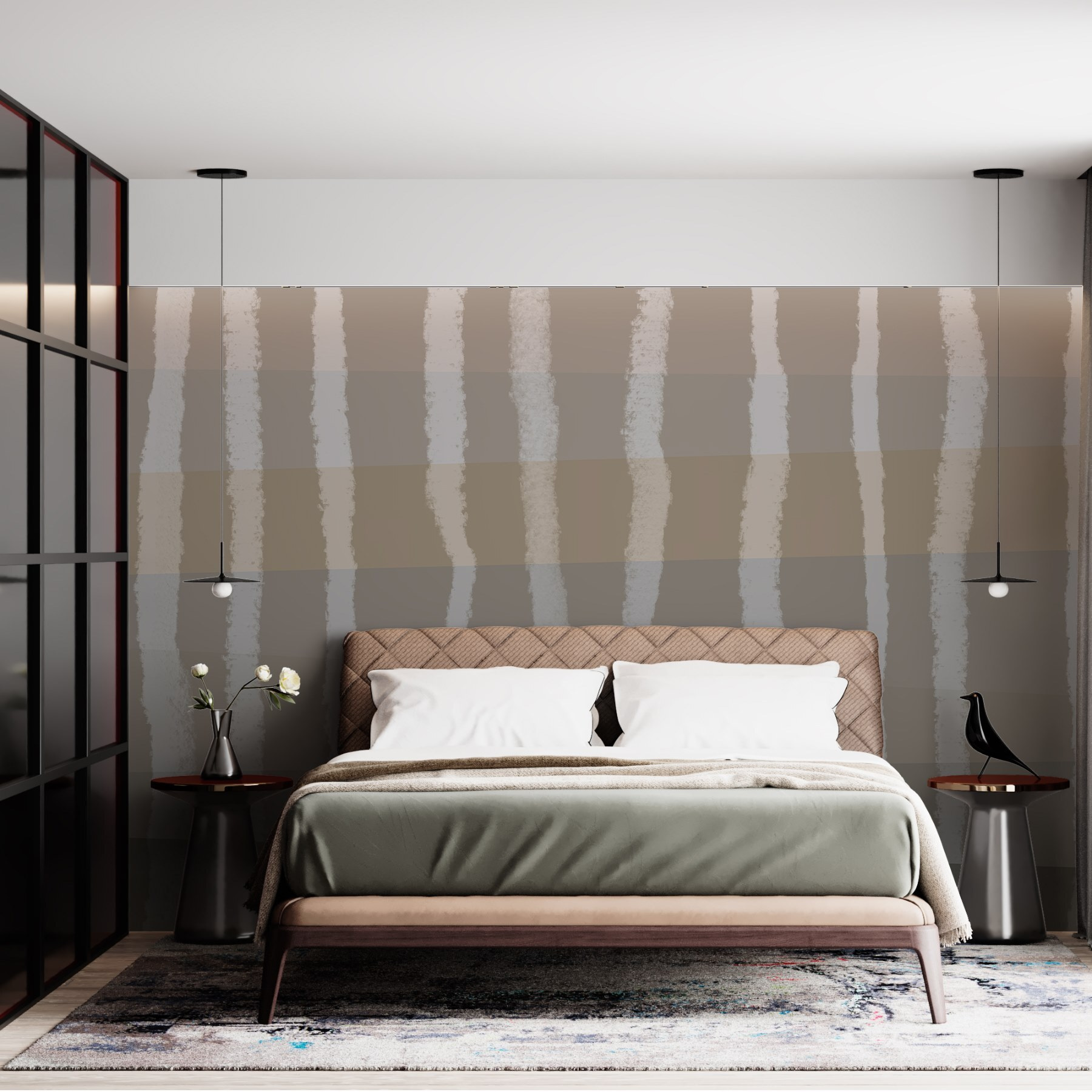 Calming waves of earthy tones