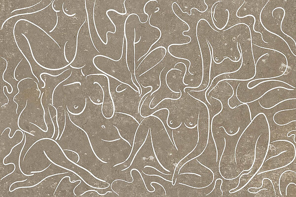 Group of women's figures Group of women's figures