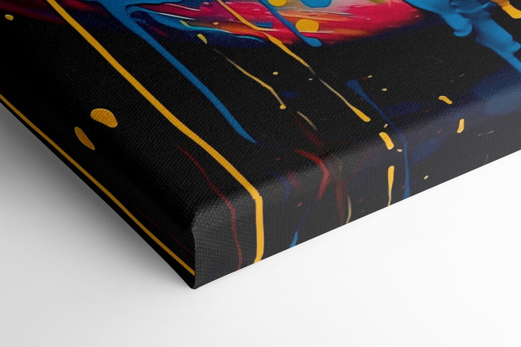 Woman with paint on her face