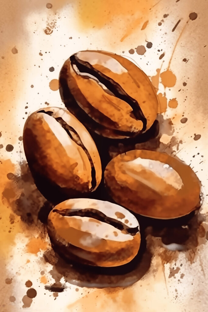 Group of coffee beans