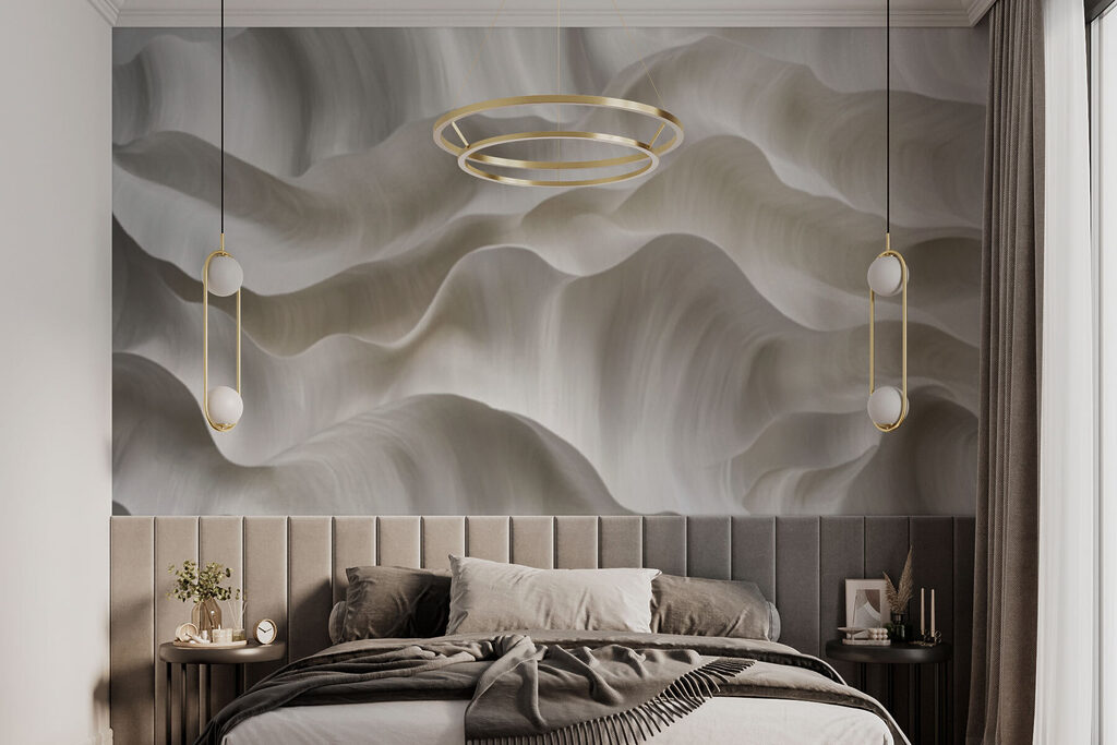 - Flowing textures in soft hues - Flowing textures in soft hues