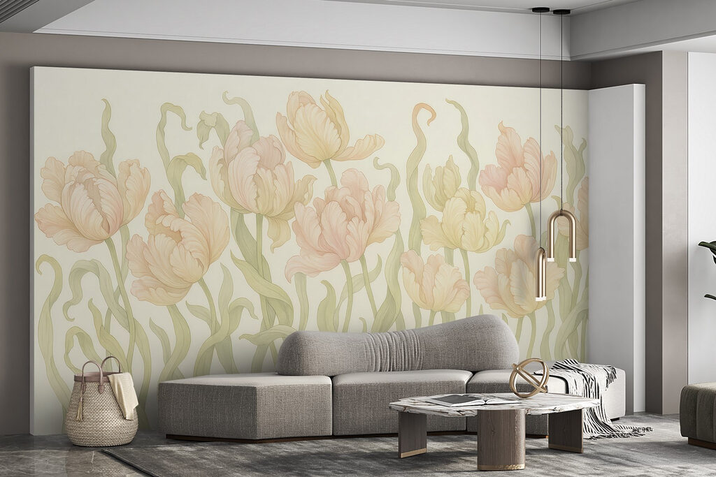 Delicate tulips in soft hues Delicate tulips in soft hues