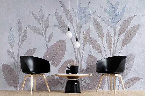 Jemný botanický design v jemných tónech Jemný botanický design v jemných tónech
