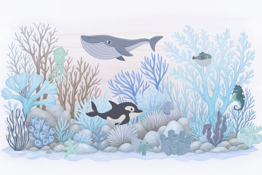 Cartoon of a sea animal Cartoon of a sea animal