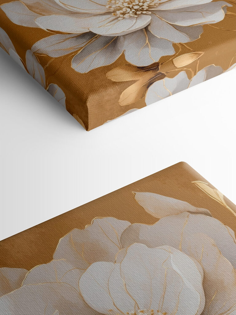 Elegant blooms on a textured backdrop