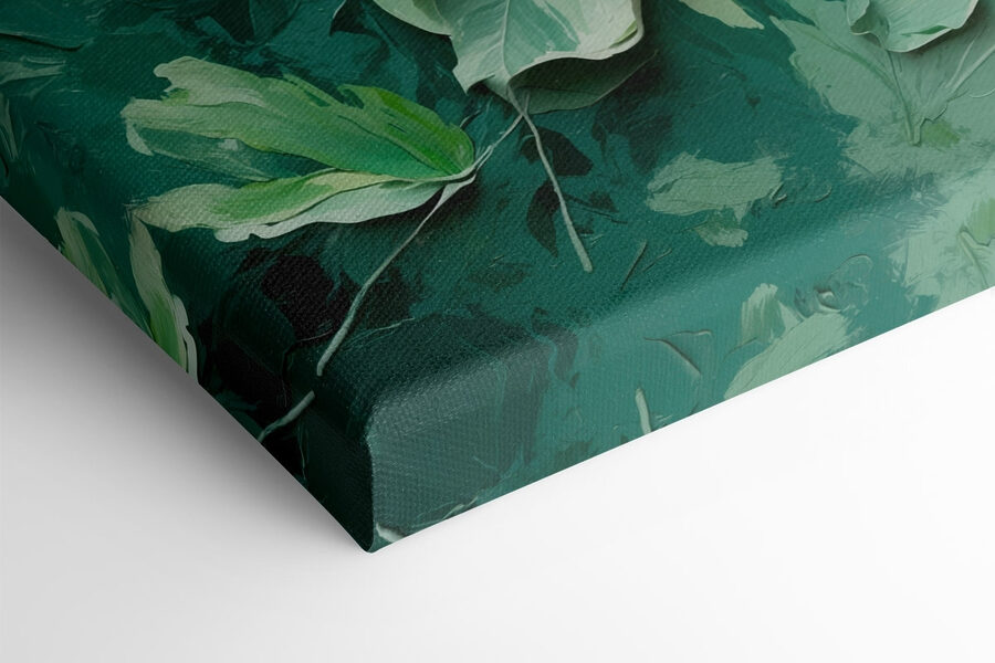 Painting of leaves on a wall Painting of leaves on a wall