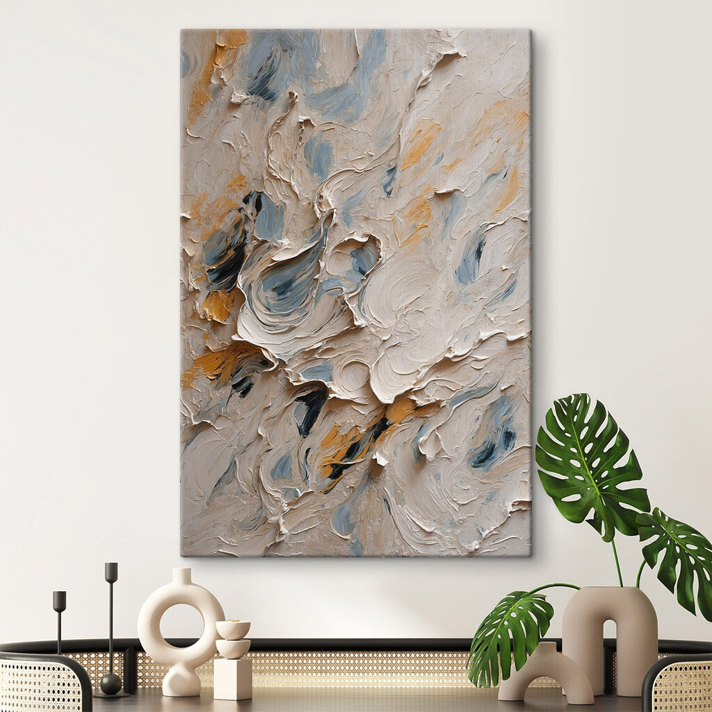 Abstract swirls of color and texture