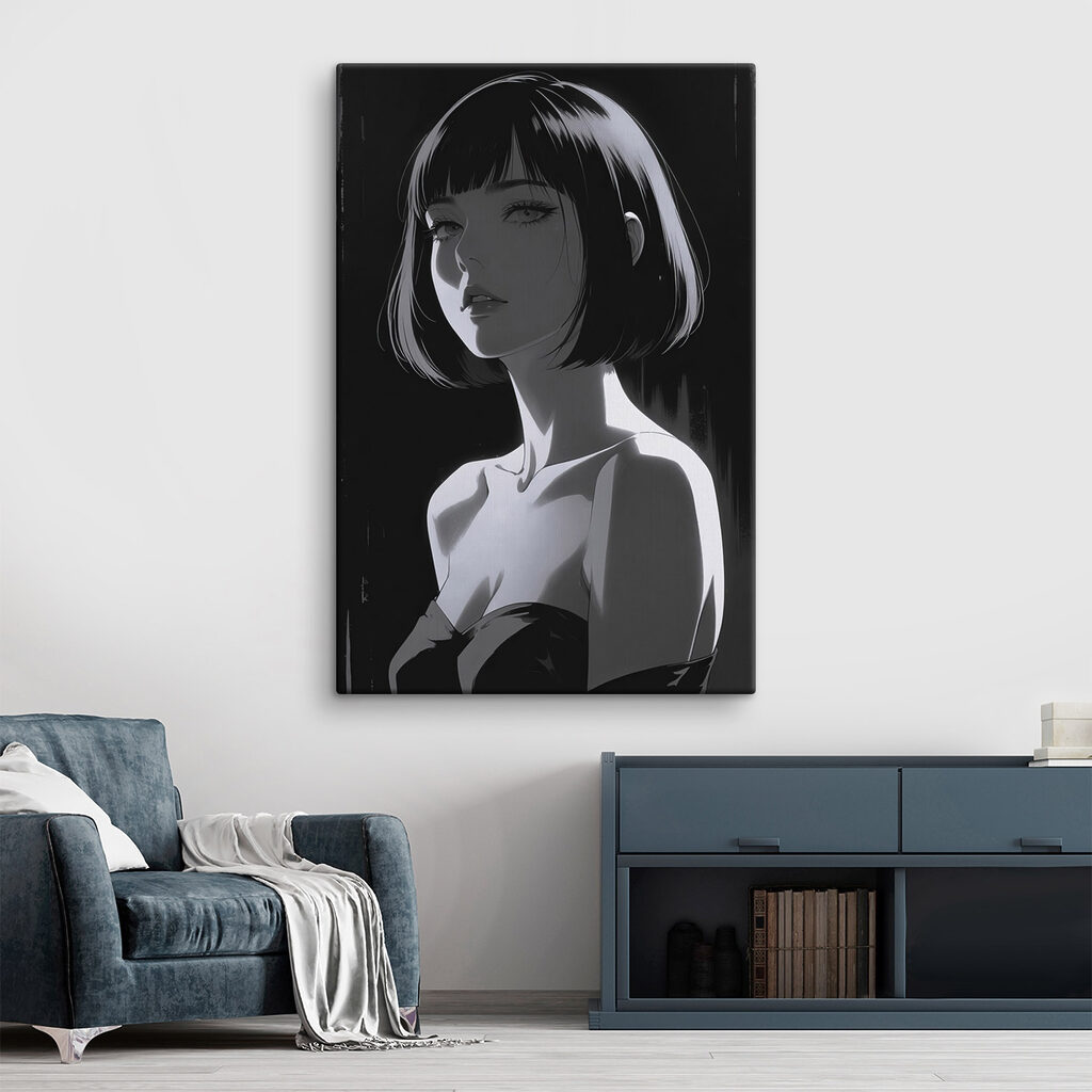 Woman with short hair Woman with short hair