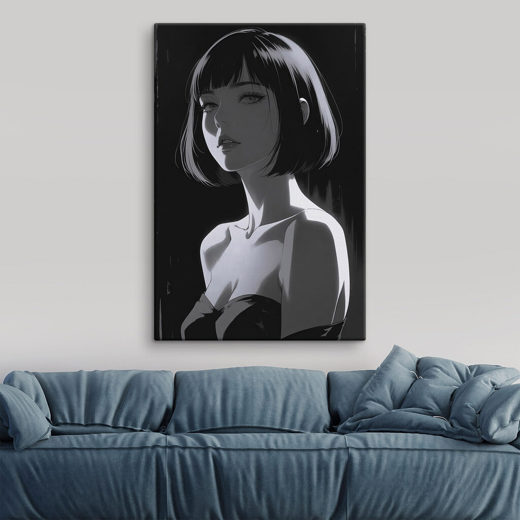 Woman with short hair Woman with short hair