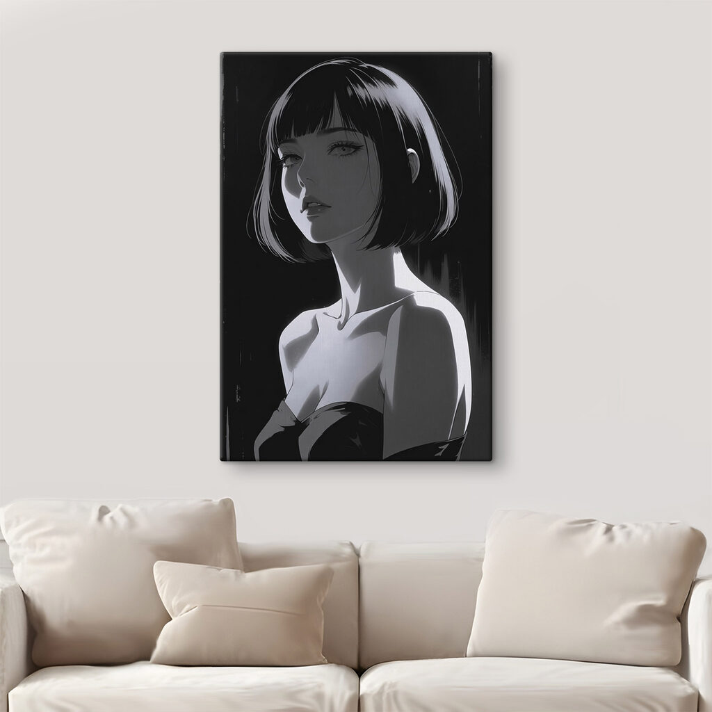 Woman with short hair Woman with short hair