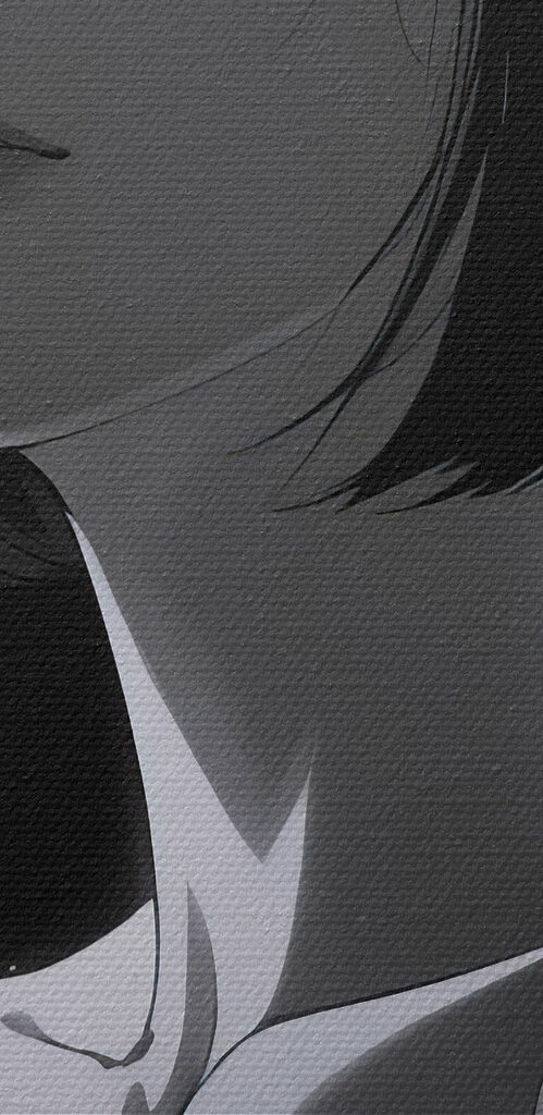 Woman with short hair Woman with short hair