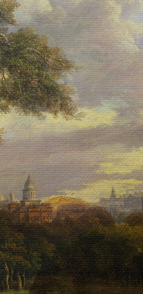 Painting of a castle tower