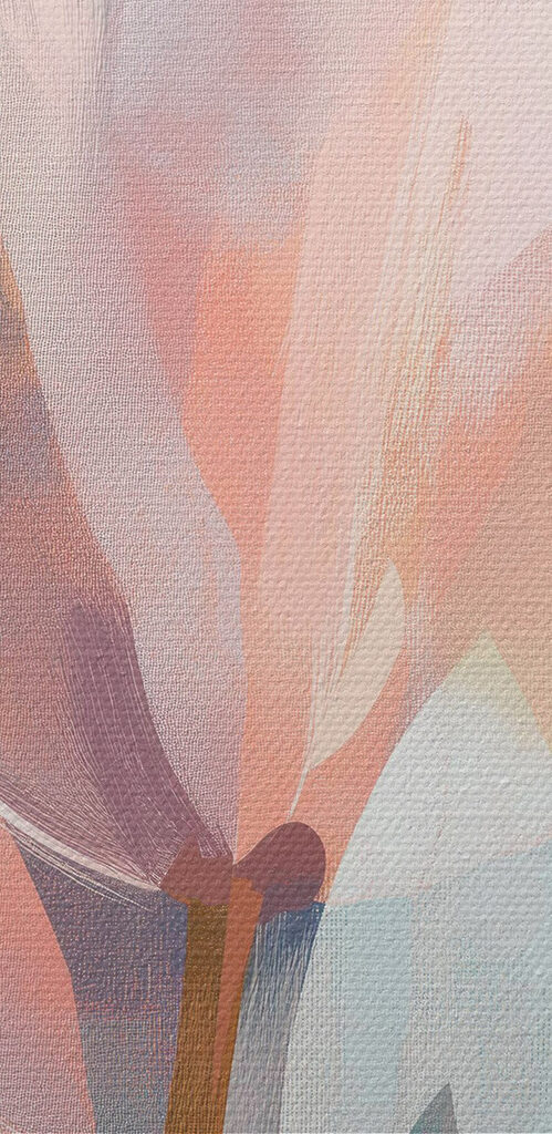 Soft petals against a tranquil backdrop