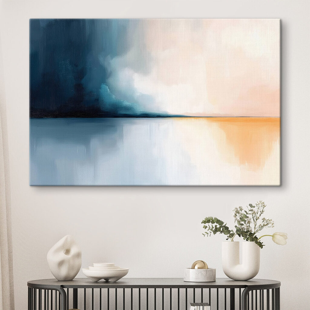 Painting of a body of water