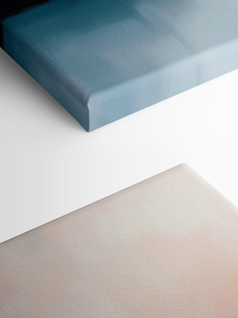 Painting of a body of water