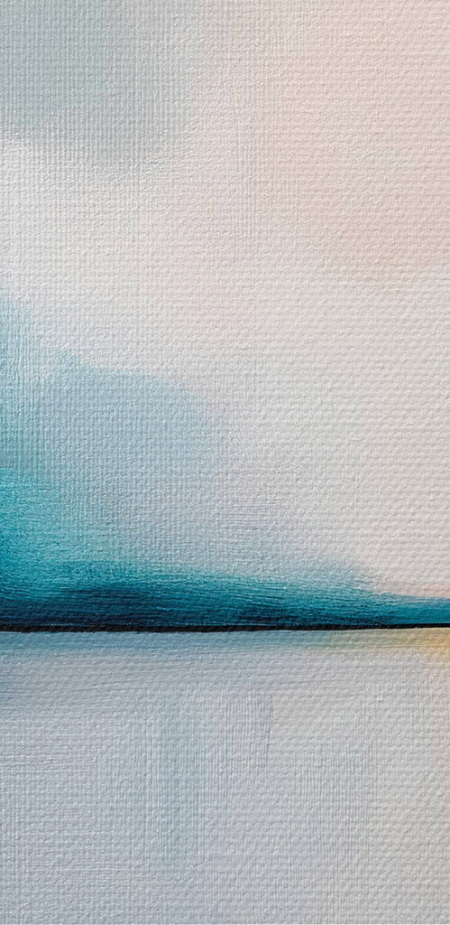 Painting of a body of water