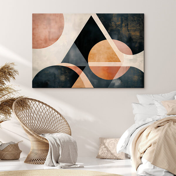 Černé a oranžové geometrické tvary Černé a oranžové geometrické tvary