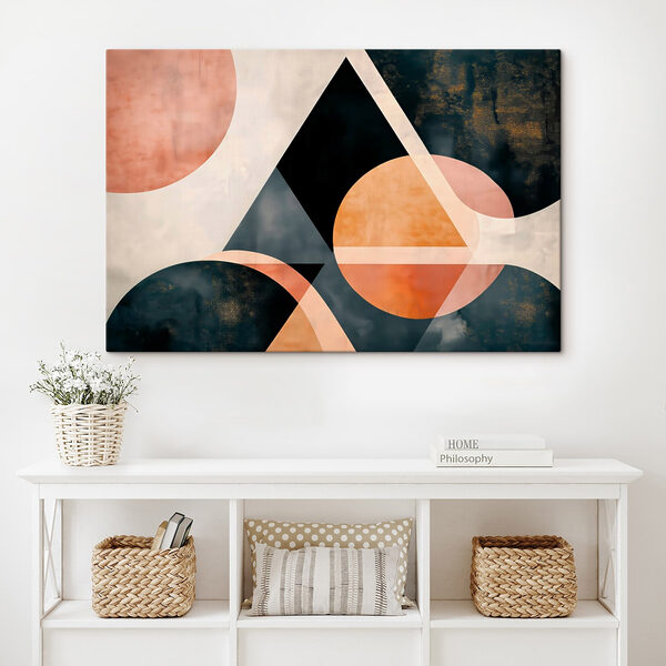 Černé a oranžové geometrické tvary Černé a oranžové geometrické tvary