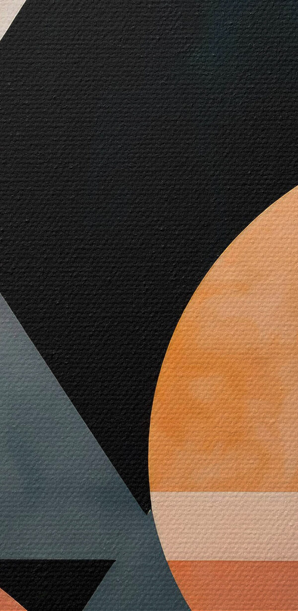 Černé a oranžové geometrické tvary Černé a oranžové geometrické tvary