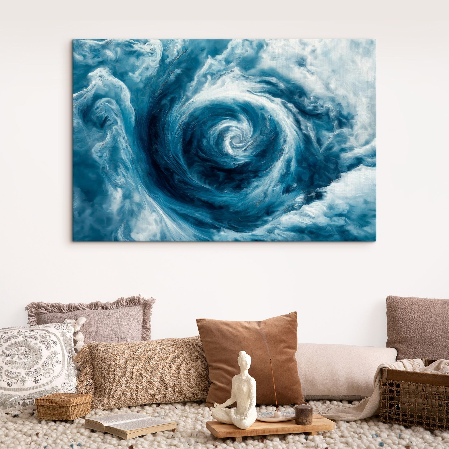 Swirl of clouds in the sky