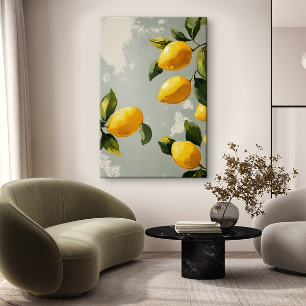 Malba citronů na stromě Malba citronů na stromě