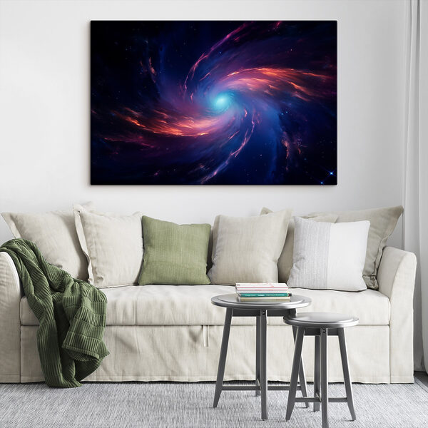 Obraz Barevný světelný vír ve vesmíru