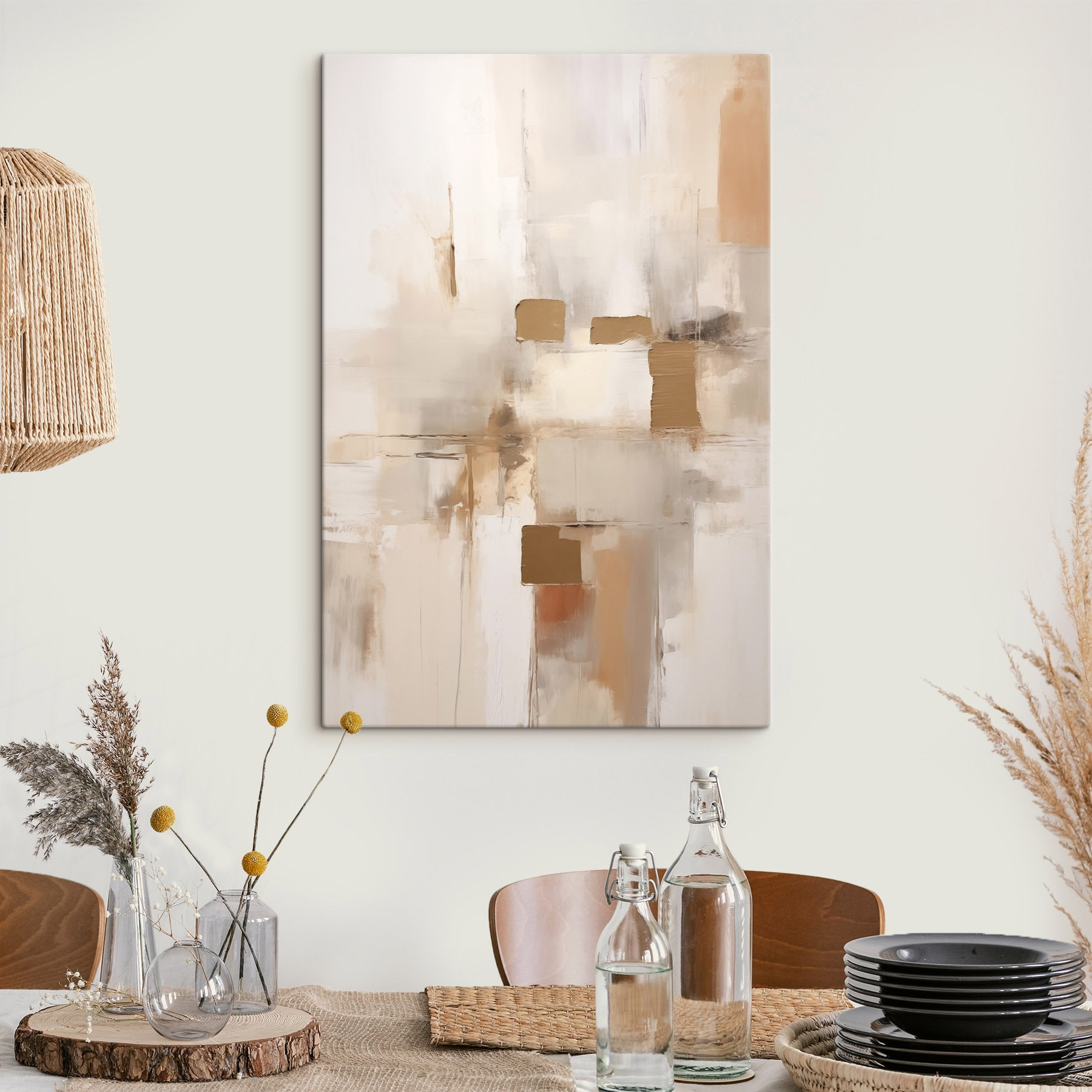 Painting of squares and rectangles