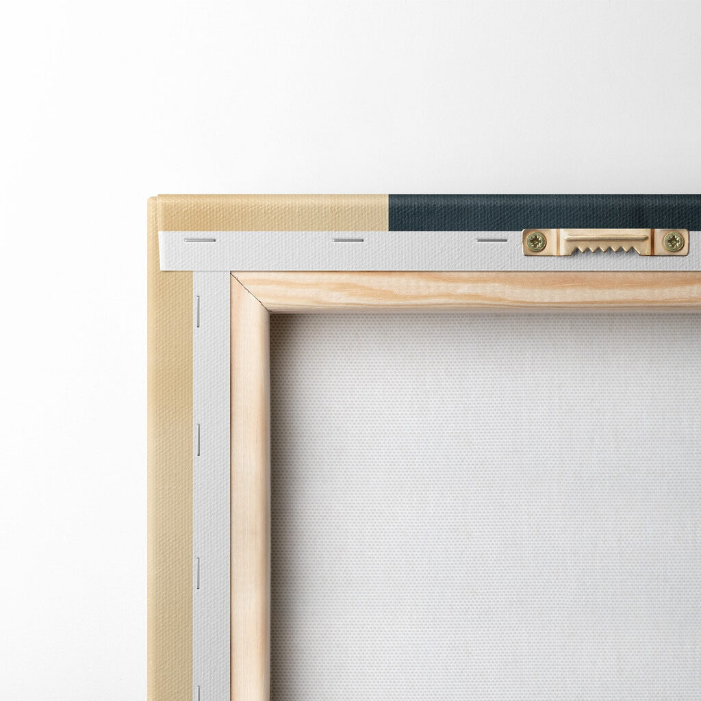 Colorful art piece with circles and squares