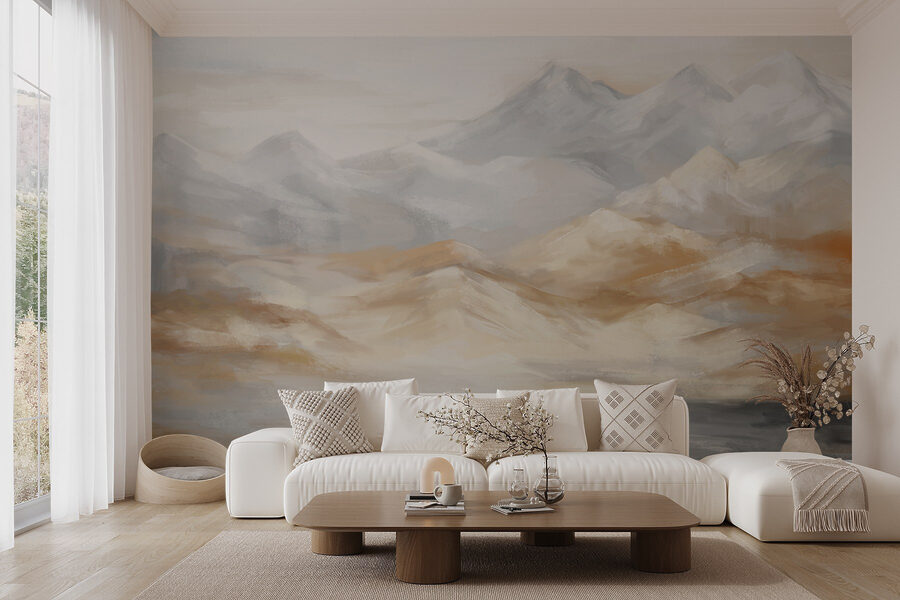 Painting of mountains and water Painting of mountains and water