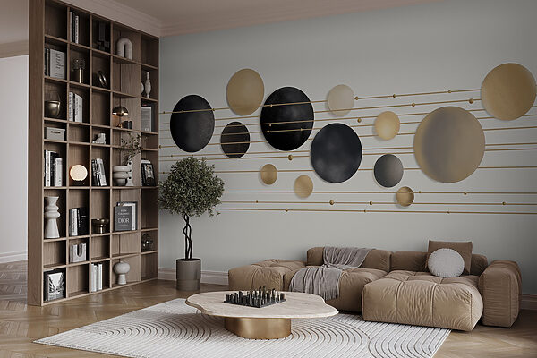 Group of circles and lines Group of circles and lines