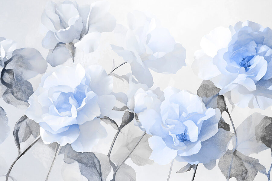 Group of blue flowers Group of blue flowers