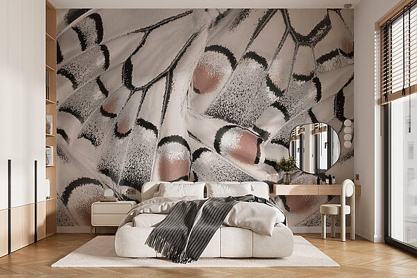 Wall murals Intricate patterns in delicate fabric. Wall murals Intricate patterns in delicate fabric.