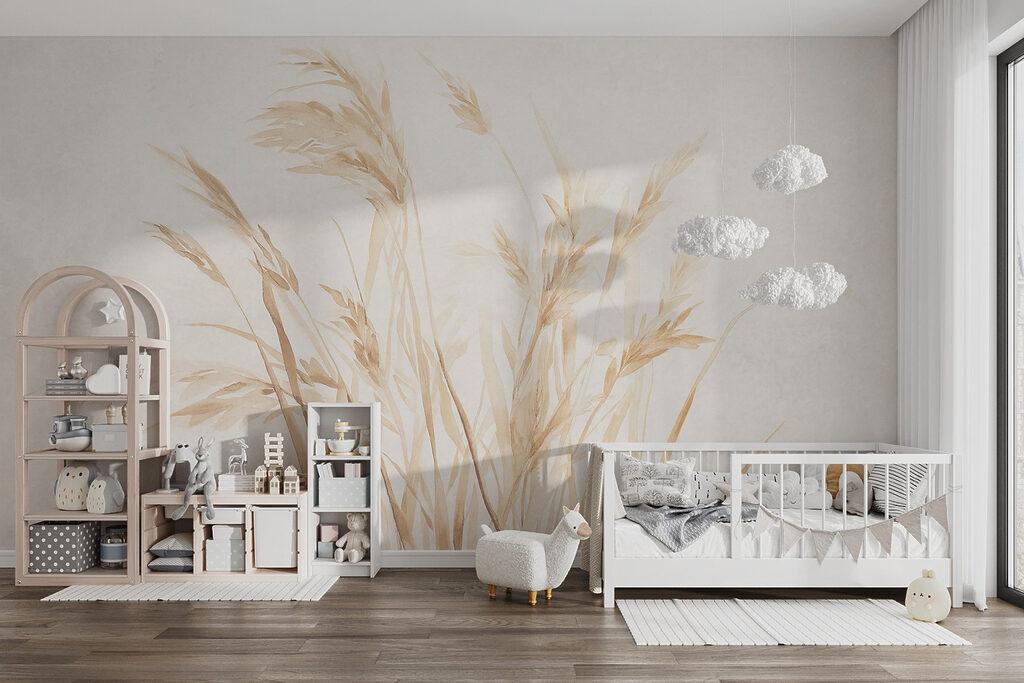 Delicate grasses against a soft background